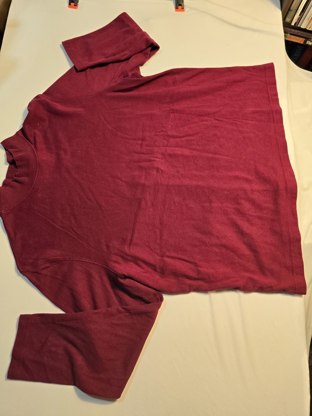 croft & barrow Long Sleeve Top in Berry